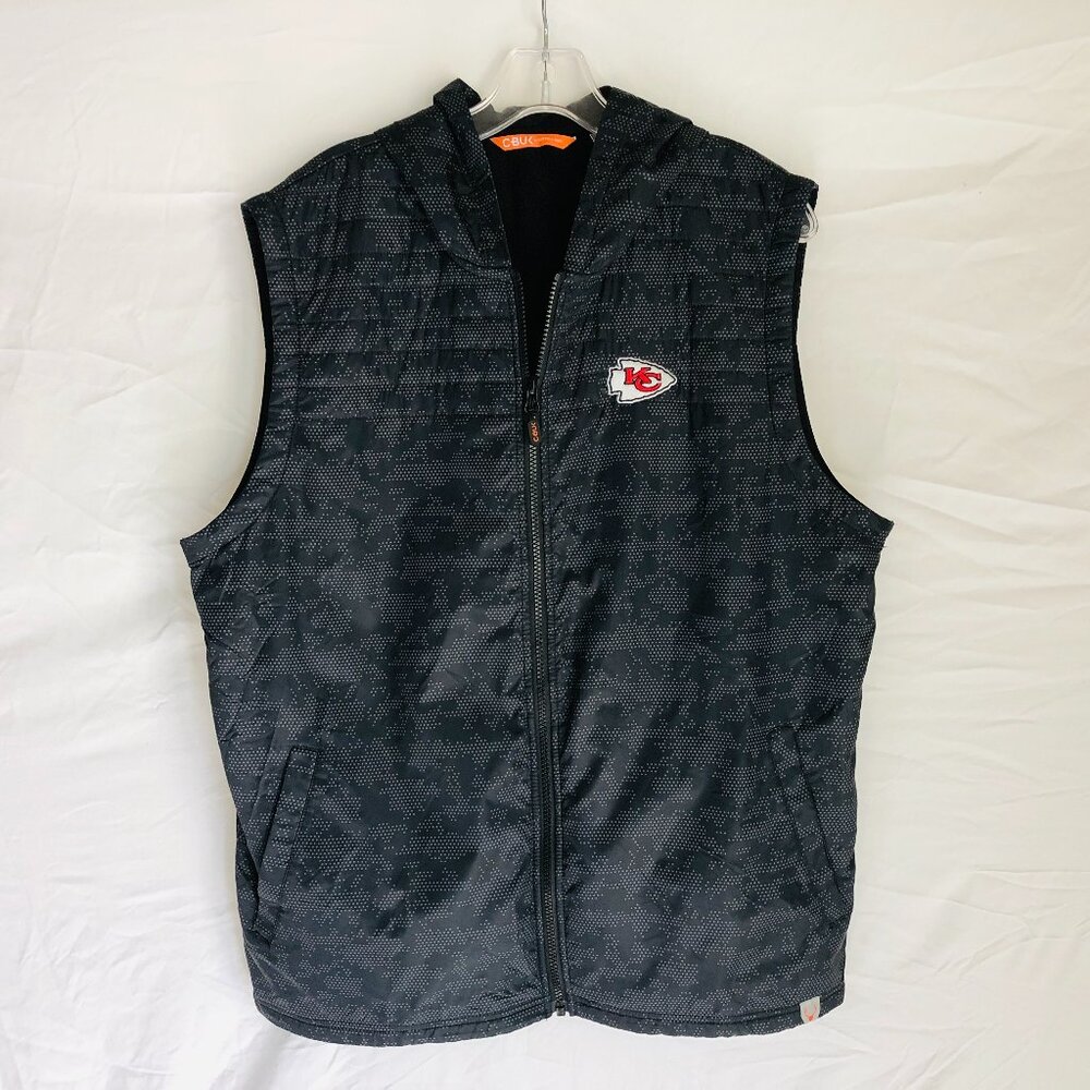 Kansas City Chiefs Cutter & Buck Men's Size Large Full Zip Vest Jacket